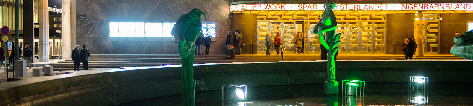Göteborgs stadsteater exteriör foto kvällstid
